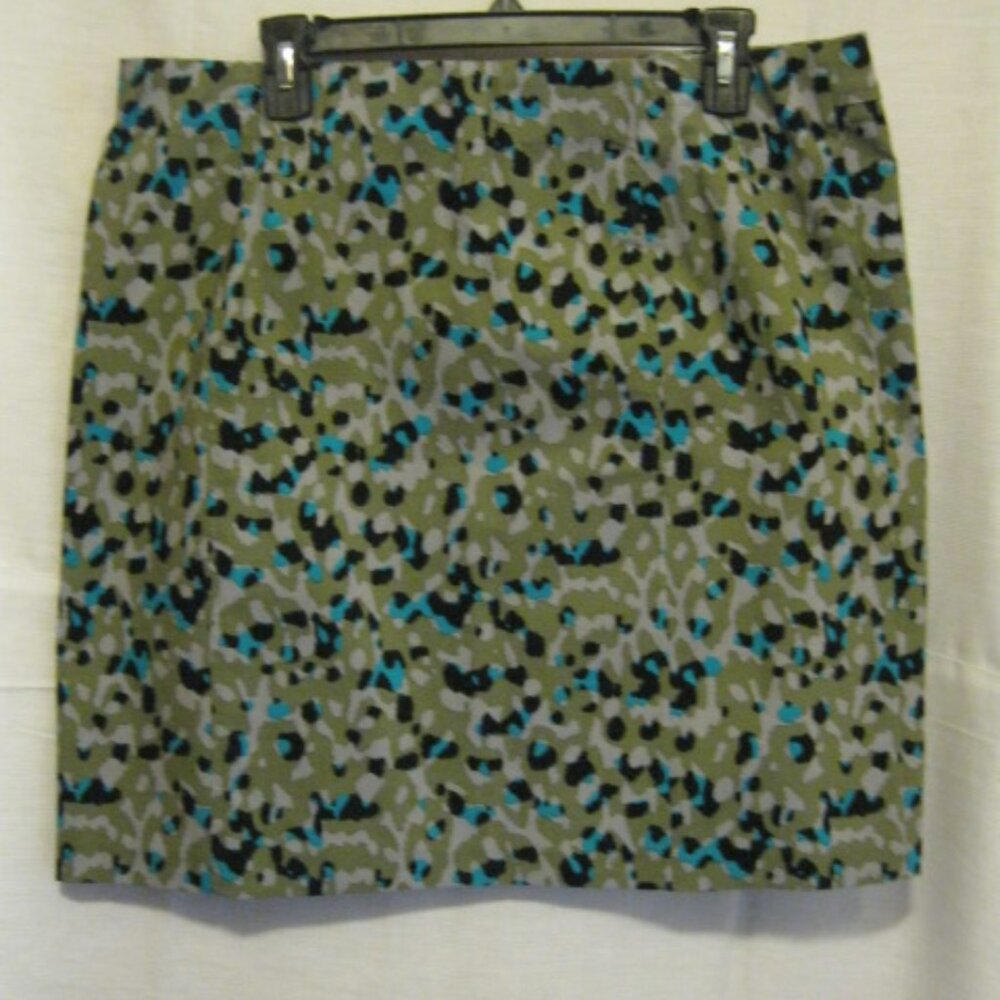 Tribal skirt - Camo  Blk/Green/Olive    14P